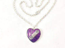 Purple Bandaid Necklace - Jenny Bagwill Art