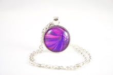 Purple & Pink Flower Necklace - Jenny Bagwill Art