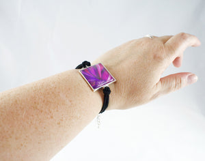 Purple Flower Bracelet - Jenny Bagwill Art