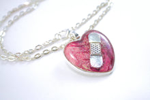 Pink Bandaid Necklace - Jenny Bagwill Art