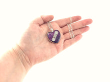 Purple Bandaid Necklace - Jenny Bagwill Art