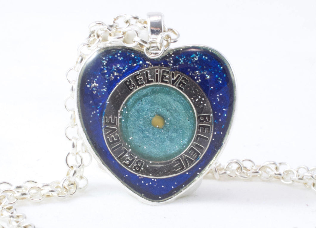 Blue Mustard Seed Necklace - Jenny Bagwill Art