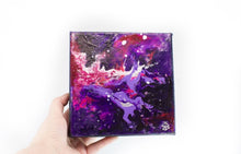Raspberry & Purple Small Abstract Painting - Jenny Bagwill Art
