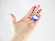 Blue Waterlily Key Ring - Jenny Bagwill Art