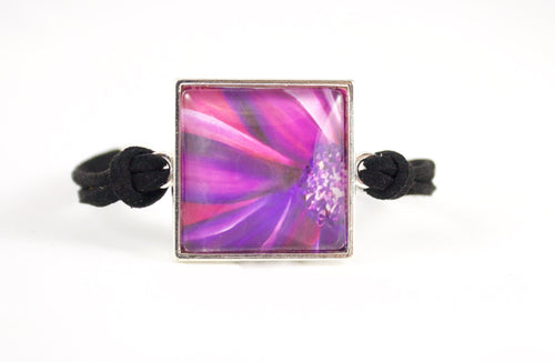 Purple Flower Bracelet - Jenny Bagwill Art