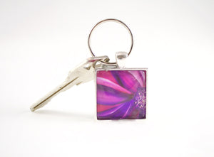 Purple Key Ring - Jenny Bagwill Art